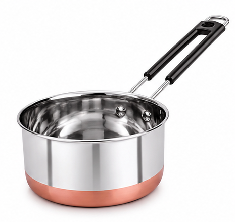 Steel Saucepan with Copper Bottom (SS 304)